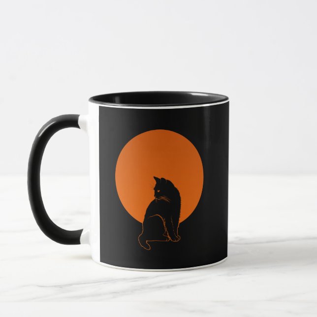 KATZE IM MONDLICHT TASSE (Links)