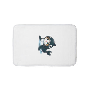 Katze im Orca-Kostüm Tank Top Badematte