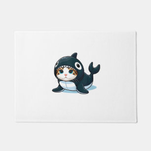 Katze im Orca-Kostüm Tank Top Fußmatte