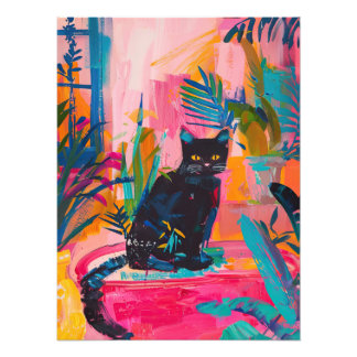 Katze im Paradies Fotodruck