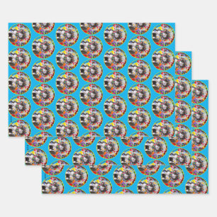 Katze im Party Geschenkpapier Set