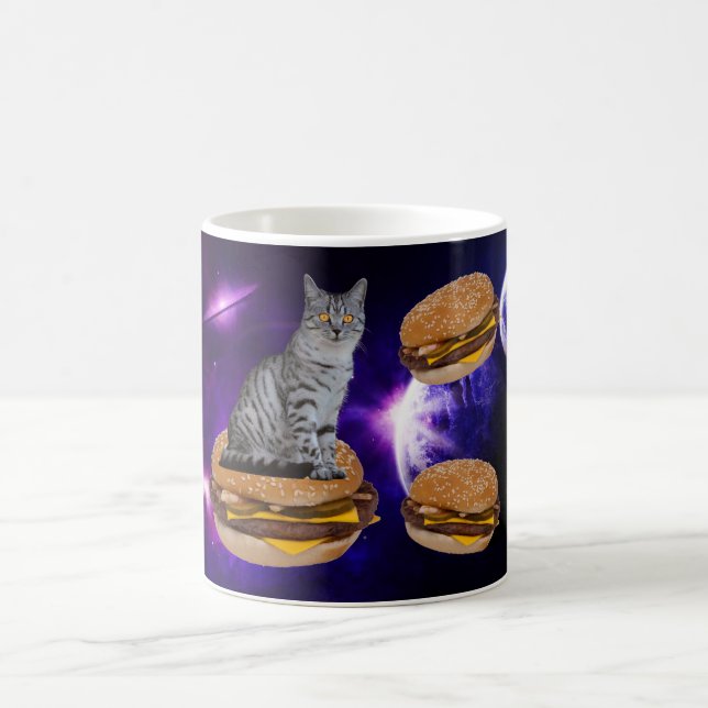 KATZE IM RAUM MIT KÄSE-KAFFEE-MUGS KAFFEETASSE (Mittel)