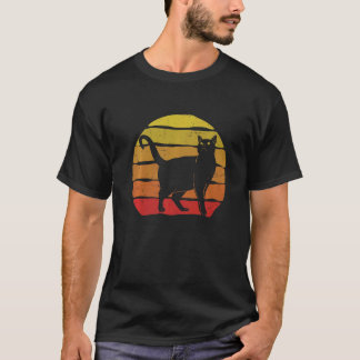 Katze im Retro-Vintage-Stil Katze Katzenmutter  Ka T-Shirt