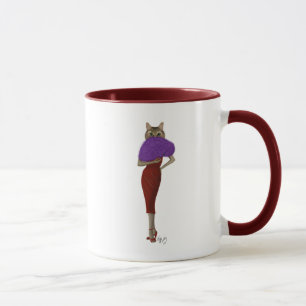 Katze im roten Kleid Tasse