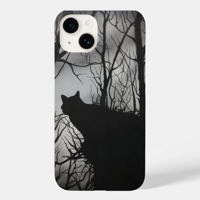 Katze im T - Shirt Tree Case-Mate iPhone Hülle (Rückseite)