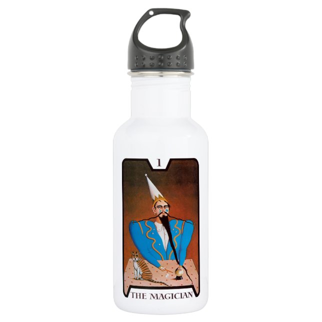 Katze im Tarot, Unbekannter Künstler Edelstahlflasche (Vorderseite)