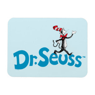 Katze im Vintagen Hutlogo Magnet