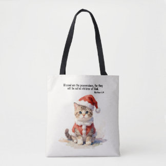 Katze im Weihnachtsmann-Outfit Weihnachten