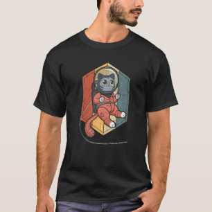 Katze im Weltraum Katze Nerdy 1 T-Shirt