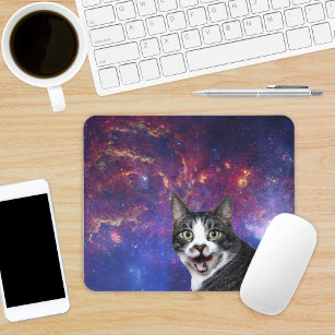 Katze im Weltraum Mousepad