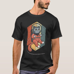 Katze im Weltraum Weltraumkatze Nerdy 1 T-Shirt