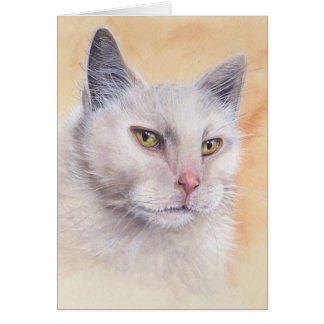 Katze in Aquarellfarbe gestrichen