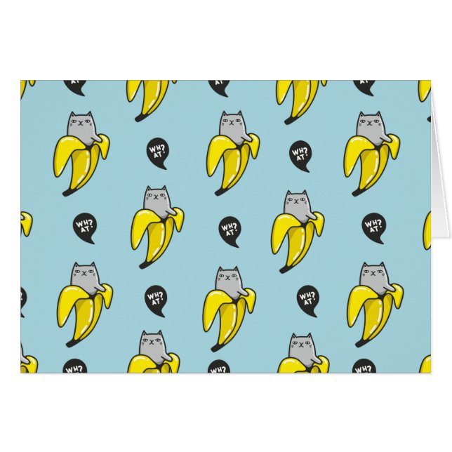 Katze in Banane (Vorderseite (Horizontal))