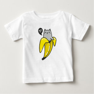 Katze in Banane Baby T-shirt
