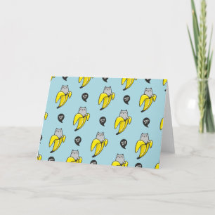Katze in Banane Einladung