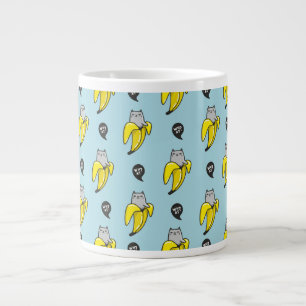 Katze in Banane Jumbo-Tasse