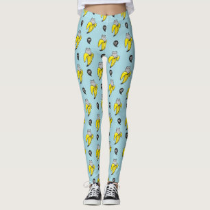 Katze in Banane Leggings