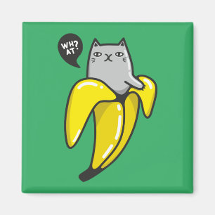 Katze in Banane Magnet