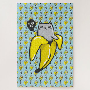 Katze in Banane Puzzle