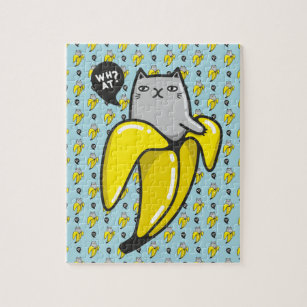Katze in Banane Puzzle
