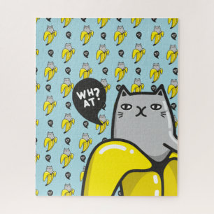 Katze in Banane Puzzle