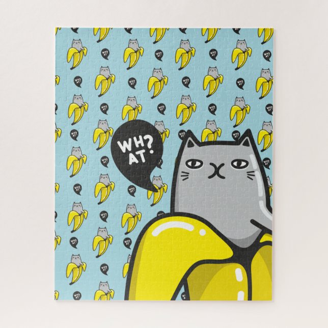 Katze in Banane Puzzle (Vertikal)