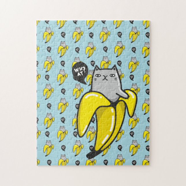 Katze in Banane Puzzle (Vertikal)