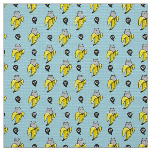 Katze in Banane Stoff