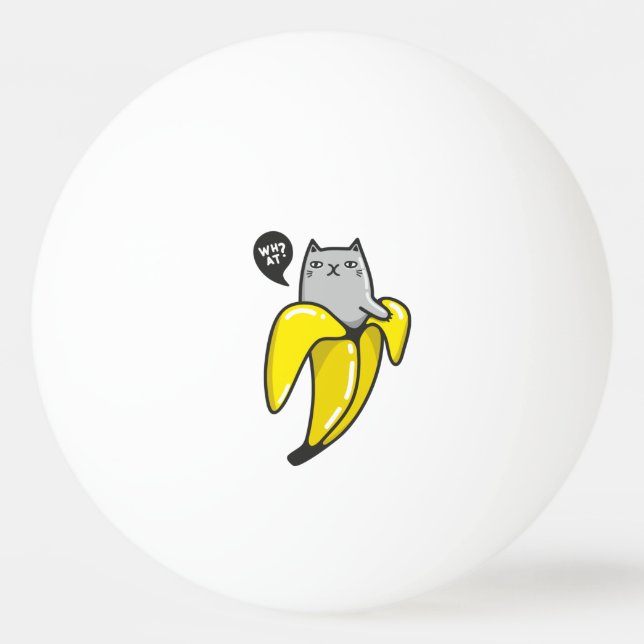 Katze in Banane Tischtennisball