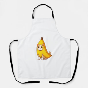 Katze in Bananenkostüm Schürze