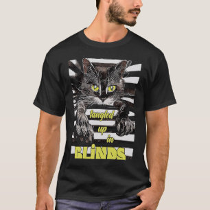 Katze in Blinds Explorer Kitten T-Shirt