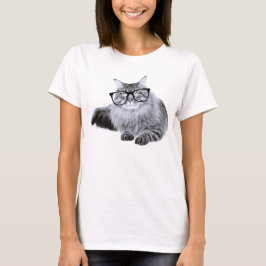 Katze in Brille T-Shirt