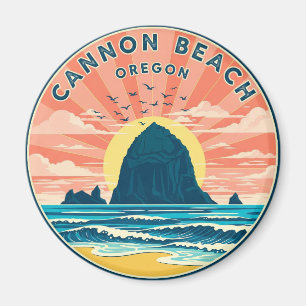 Katze in Cannon Beach Oregon Magnet