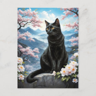 Katze in China Postkarte