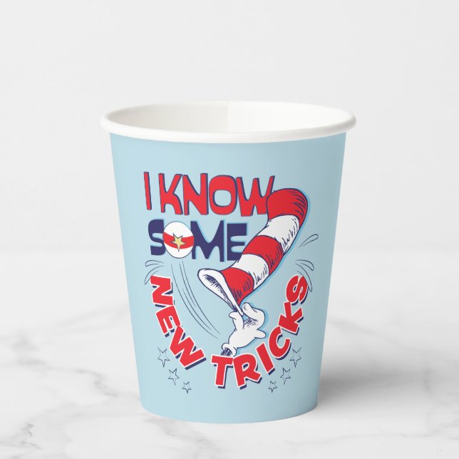 Katze in dem Hut kenne ich einige neue Tricks Pappbecher (Links)