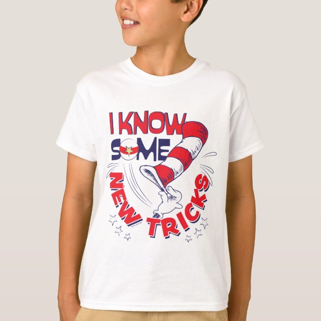 Katze in dem Hut kenne ich einige neue Tricks T-Shirt (Vorderseite)
