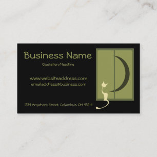 Katze in den Fenster-Visitenkarten Visitenkarte