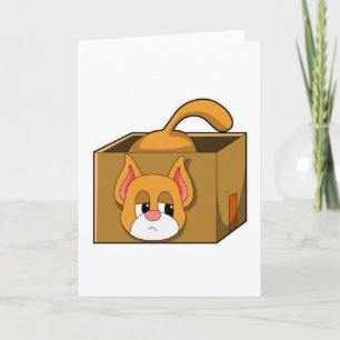 Katze in der Box Karte