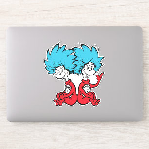 Katze in der Hut-Sache Eins & Zwei Aufkleber