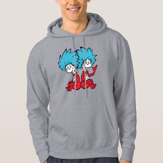 Katze in der Hut-Sache Eins & Zwei Hoodie (Vorderseite)