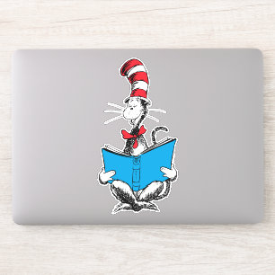 Katze in der Hutlesung Aufkleber