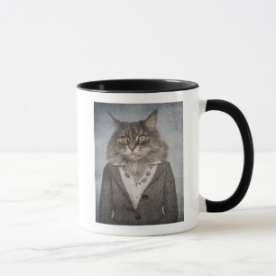 Katze in der Kleidung Tasse