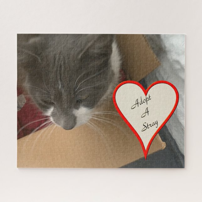 Katze in der Schachtel Puzzle (Horizontal)