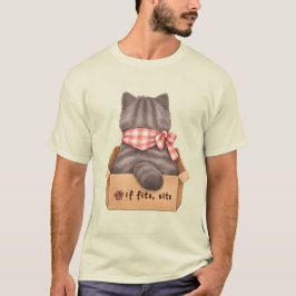 Katze in der Schachtel T-Shirt