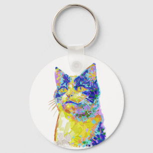 Katze in der Sunlight-Taste Schlüsselanhänger