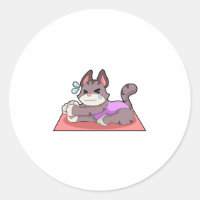 Katze in der Yoga-Fitness
