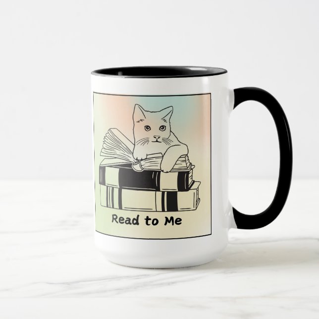 Katze in einem Buch Tasse (Rechts)