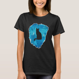 Katze in einem Eisblock für die Ewigkeit T-Shirt