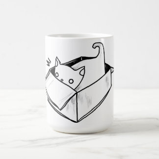 Katze in einem Kasten Tasse