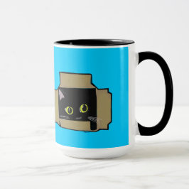 Katze in einem Kasten Tasse